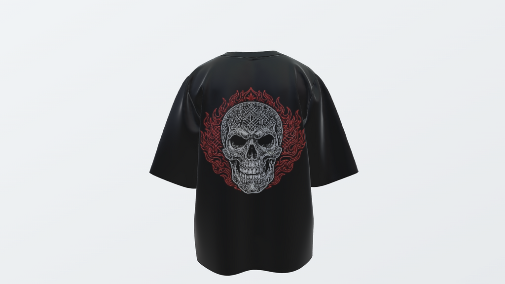 SKULL OVERSIZED TEE