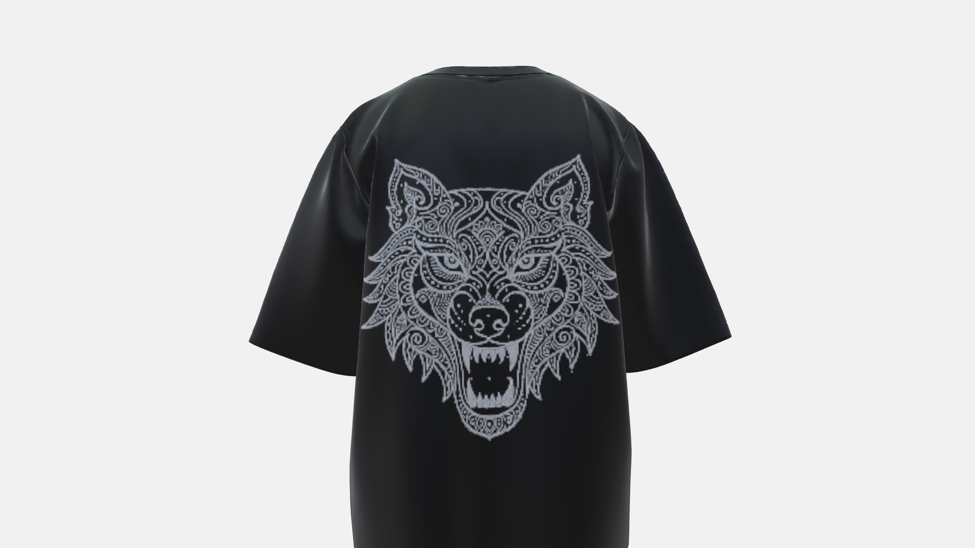 wolf kolam oversized tee ( ACID WASH )