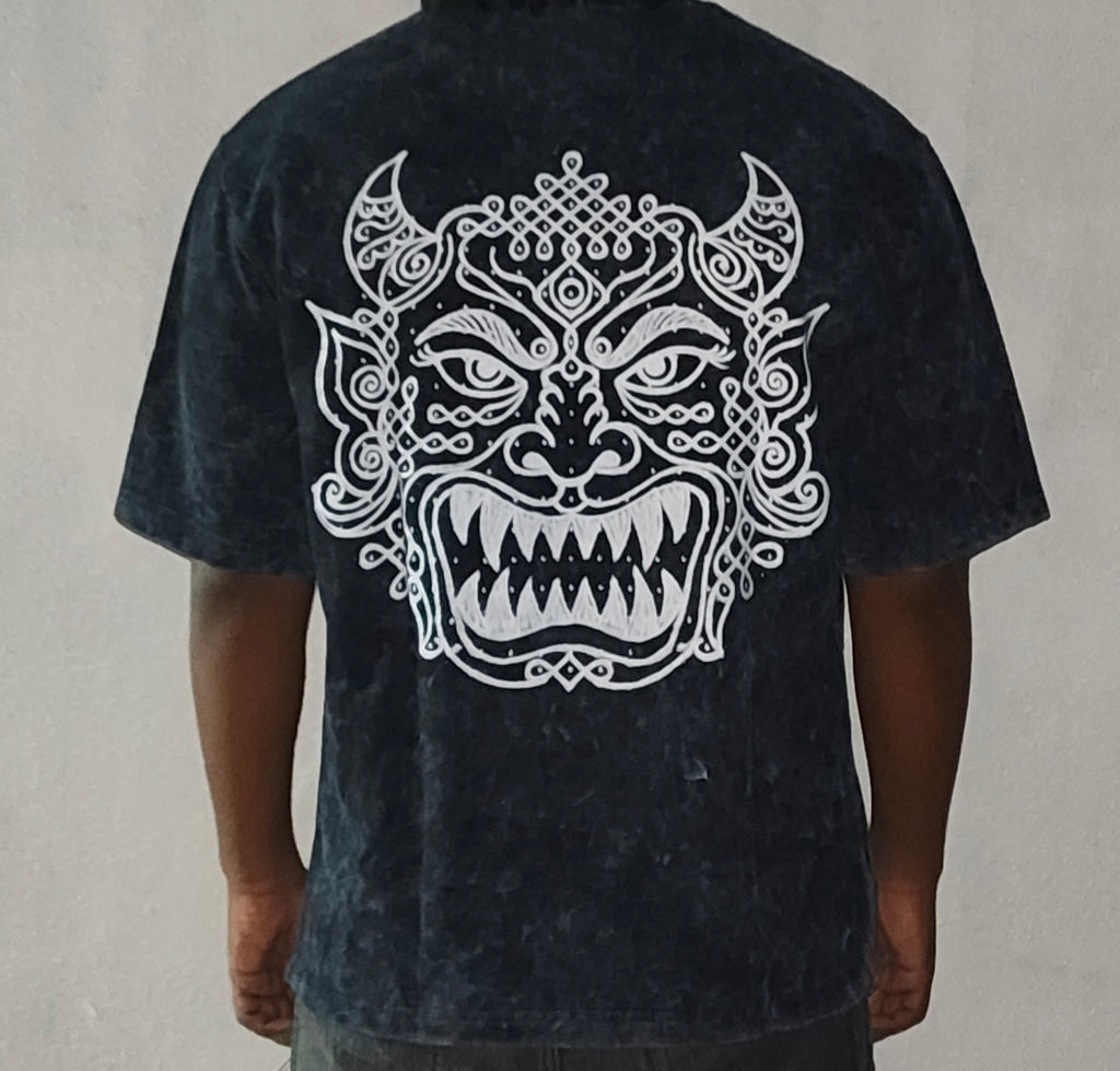 kali kolam oversized tee ( ACID WASH )