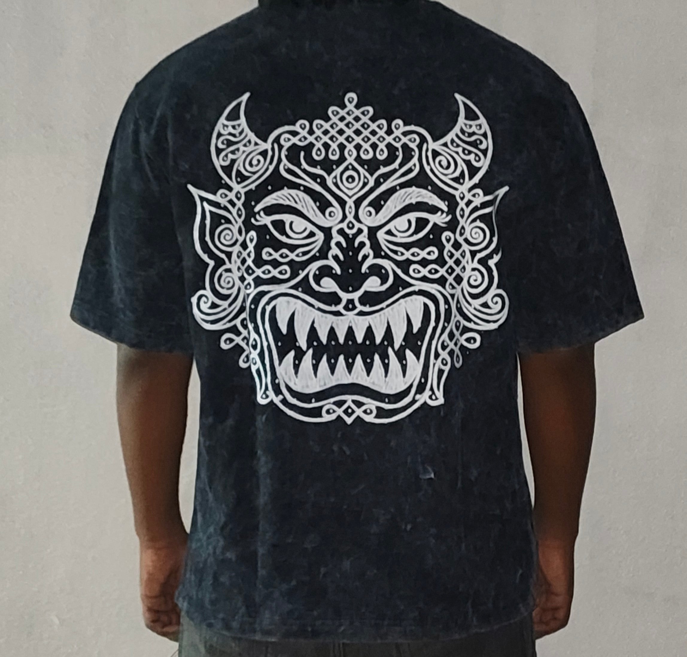 kali kolam oversized tee ( ACID WASH )
