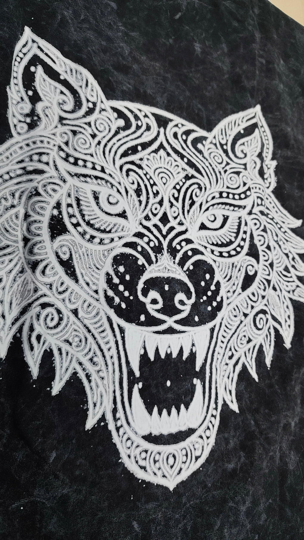 wolf kolam oversized tee ( ACID WASH )